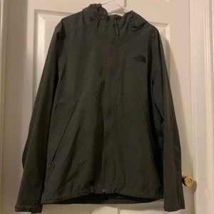 Men’s The North Face Like New Windbreaker Jacket Dark Gray and Black